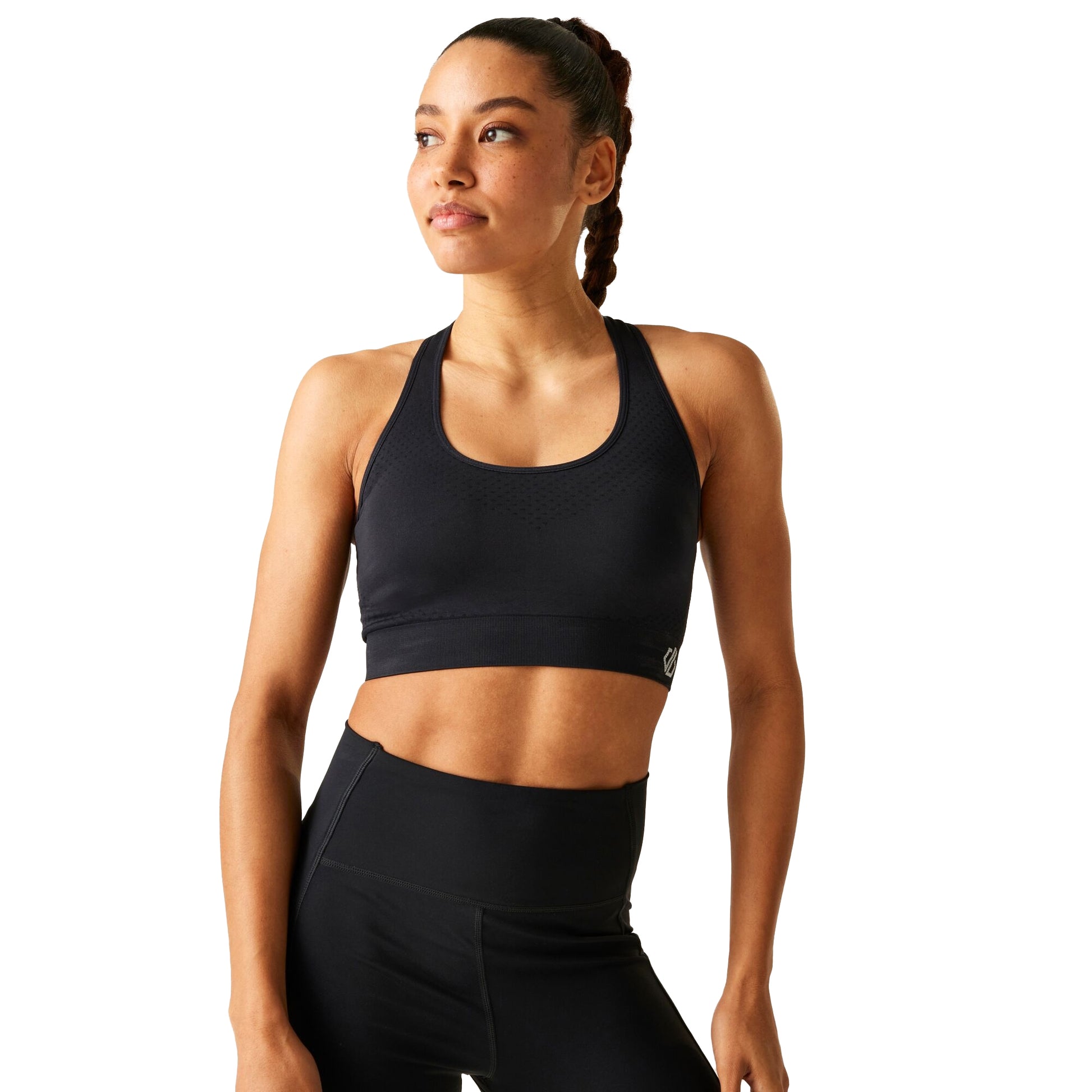 Black - Lifestyle - Dare 2B Womens-Ladies Dont Sweat It II Sports Bra