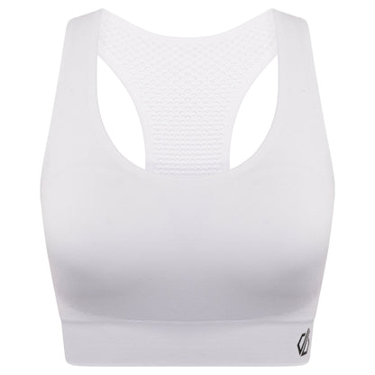 White - Front - Dare 2B Womens-Ladies Dont Sweat It II Sports Bra