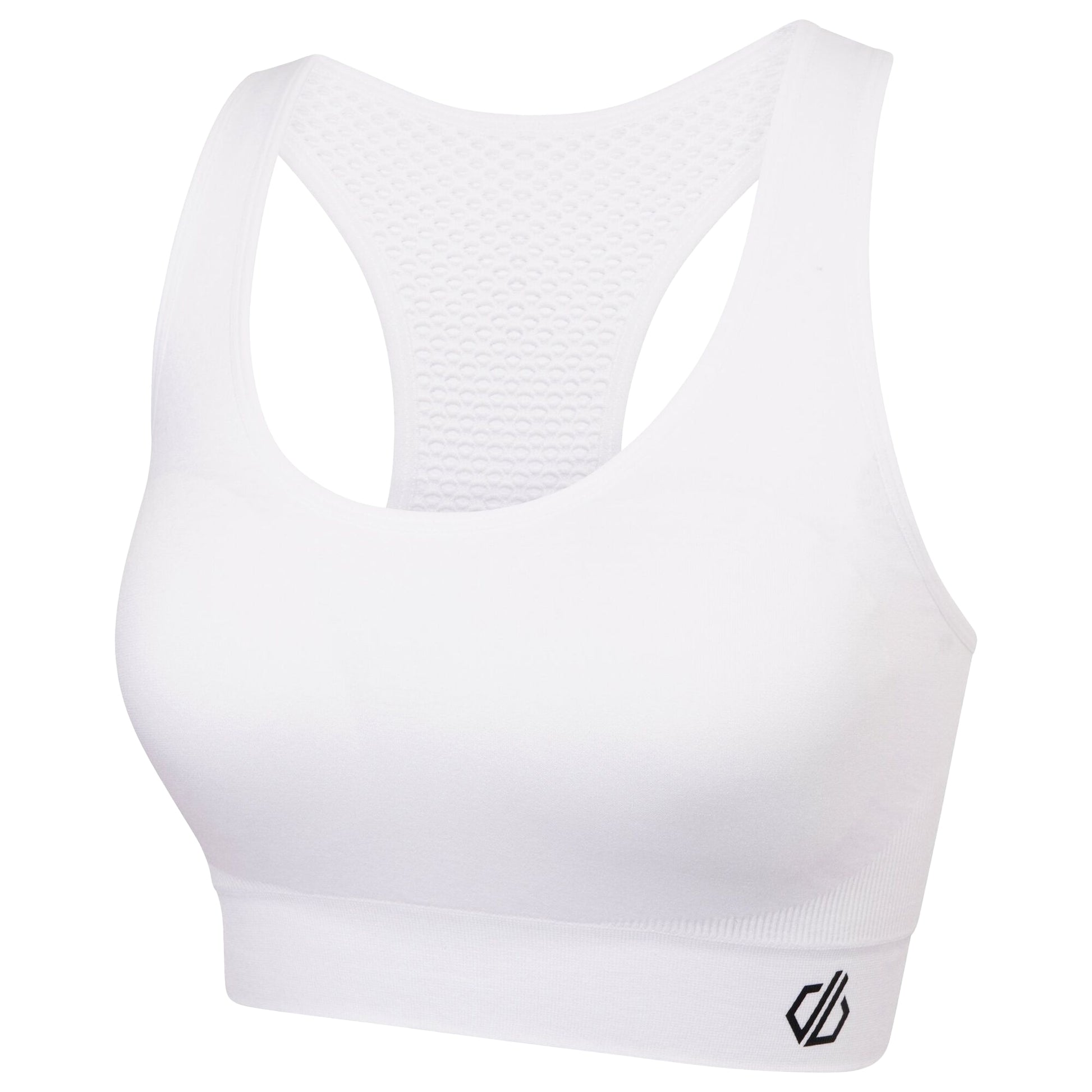 White - Side - Dare 2B Womens-Ladies Dont Sweat It II Sports Bra