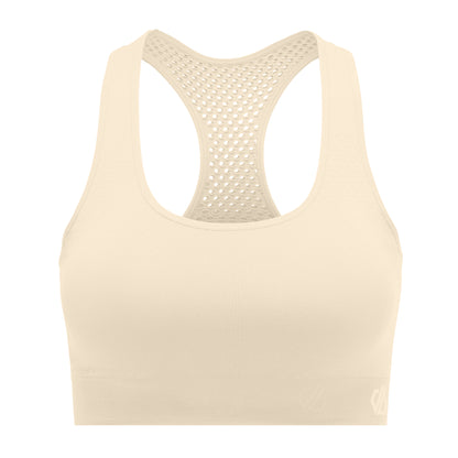 Almond Milk - Front - Dare 2B Womens-Ladies Dont Sweat It II Sports Bra