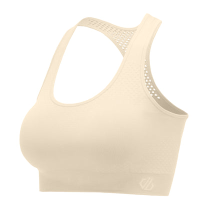 Almond Milk - Back - Dare 2B Womens-Ladies Dont Sweat It II Sports Bra