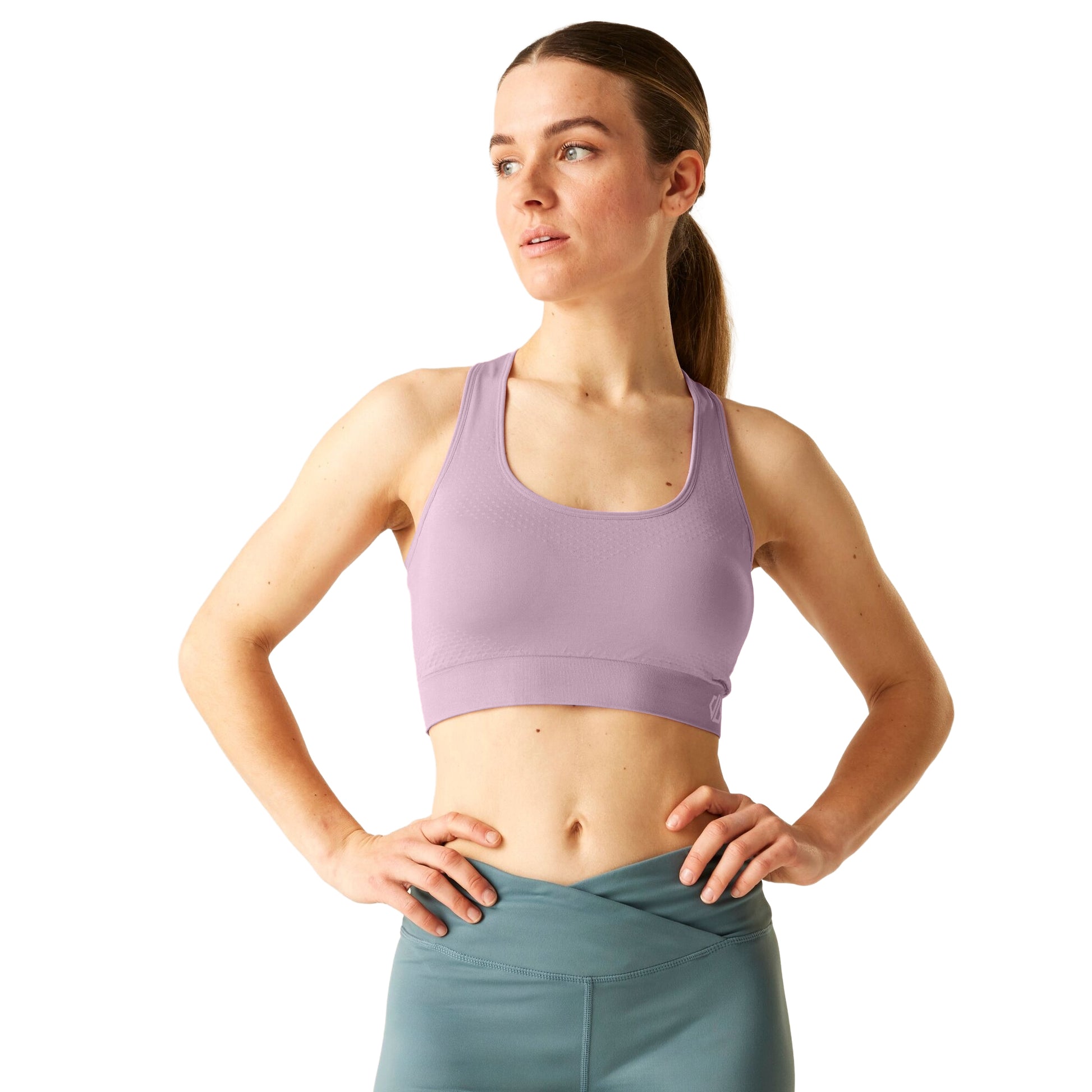 Mauve Shadow - Lifestyle - Dare 2B Womens-Ladies Dont Sweat It II Sports Bra