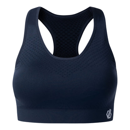 Navy - Front - Dare 2B Womens-Ladies Dont Sweat It II Sports Bra