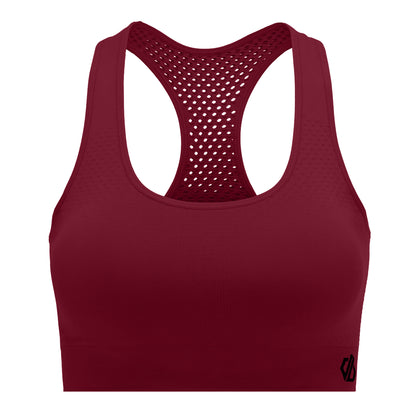 Tibetan Red - Front - Dare 2B Womens-Ladies Dont Sweat It II Sports Bra