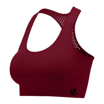 Tibetan Red - Back - Dare 2B Womens-Ladies Dont Sweat It II Sports Bra
