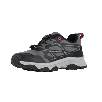 Seal Grey-Peach Bloom - Side - Regatta Womens-Ladies Blaze Trainers