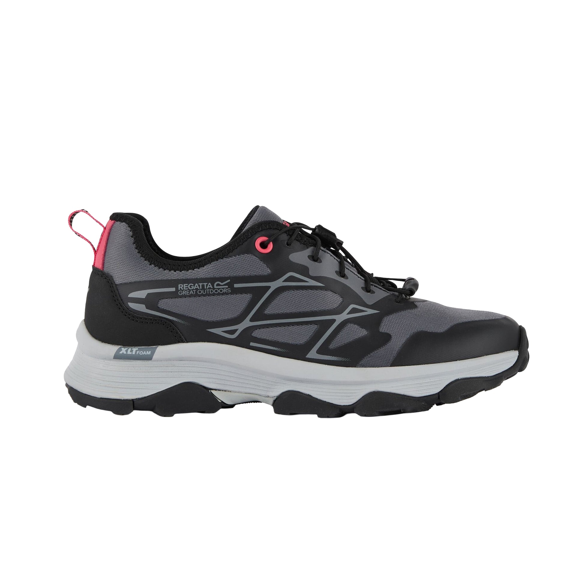 Seal Grey-Peach Bloom - Lifestyle - Regatta Womens-Ladies Blaze Trainers