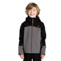 Black-Granite Grey - Lifestyle - Dare 2B Childrens-Kids Explore II Waterproof Jacket