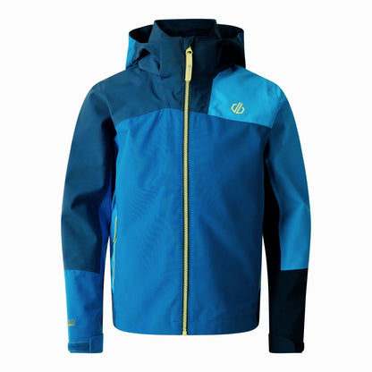 Moonlight Denim-Blue Sapphire - Front - Dare 2B Childrens-Kids Explore II Waterproof Jacket
