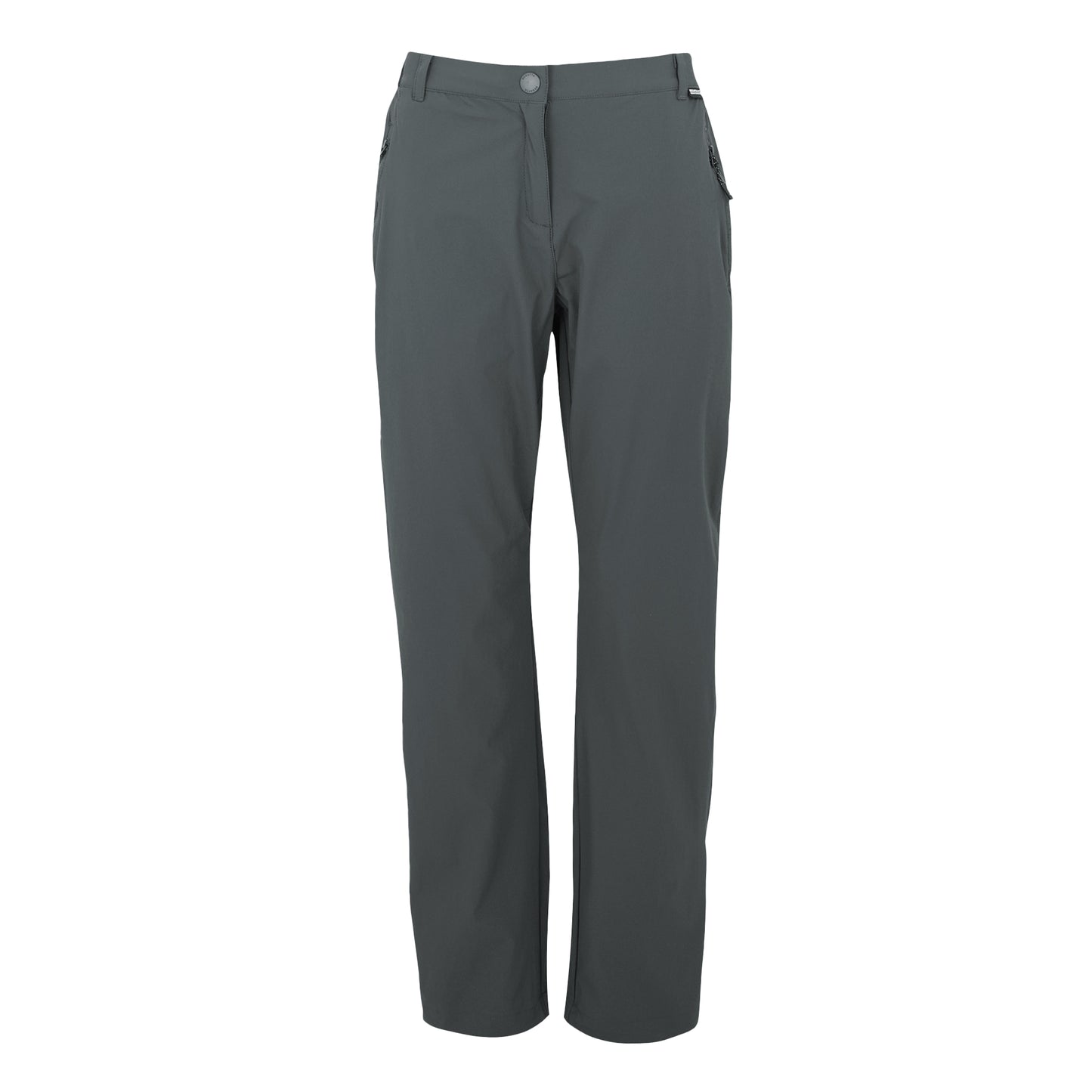 Seal Grey - Front - Regatta Womens-Ladies Travel Light II Packaway Hiking Trousers