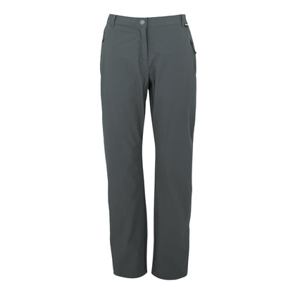 Seal Grey - Front - Regatta Womens-Ladies Travel Light II Packaway Hiking Trousers