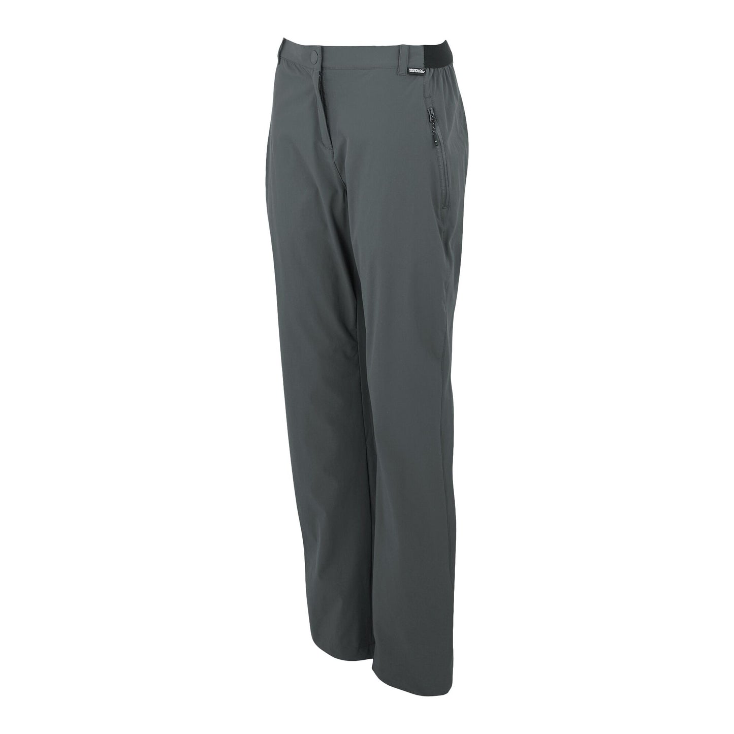 Seal Grey - Side - Regatta Womens-Ladies Travel Light II Packaway Hiking Trousers