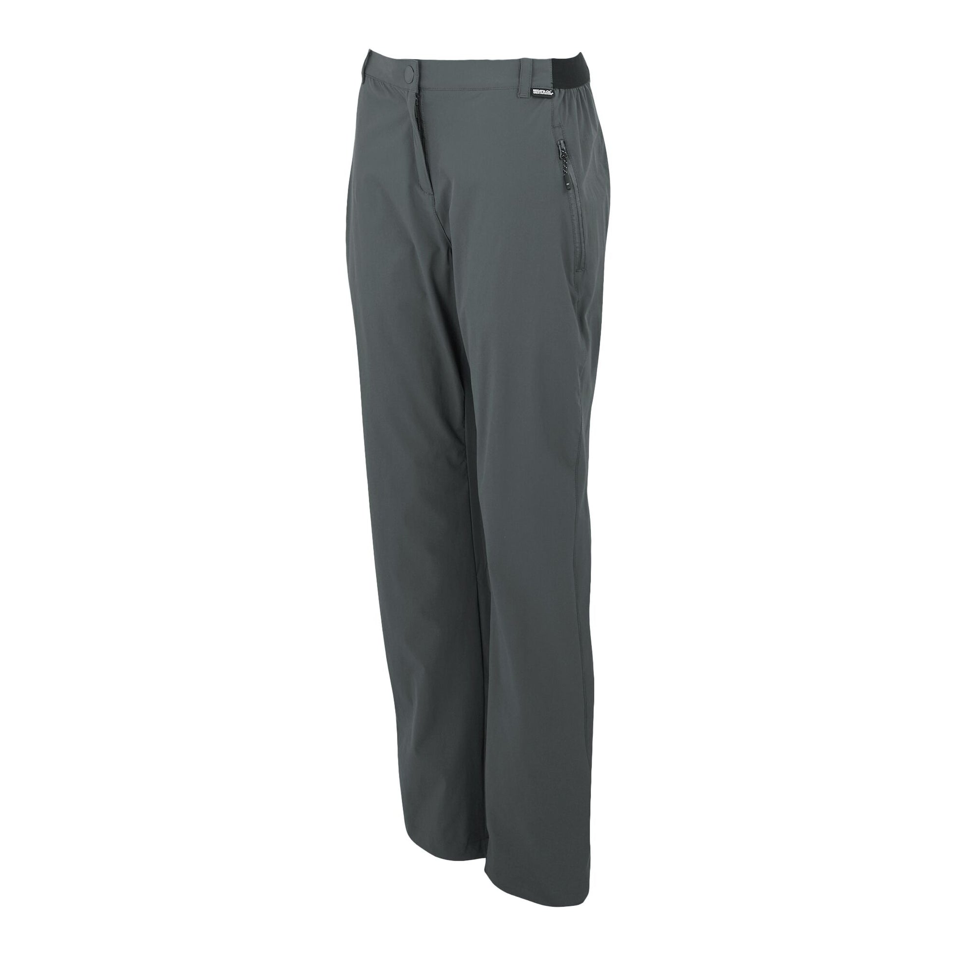 Seal Grey - Side - Regatta Womens-Ladies Travel Light II Packaway Hiking Trousers