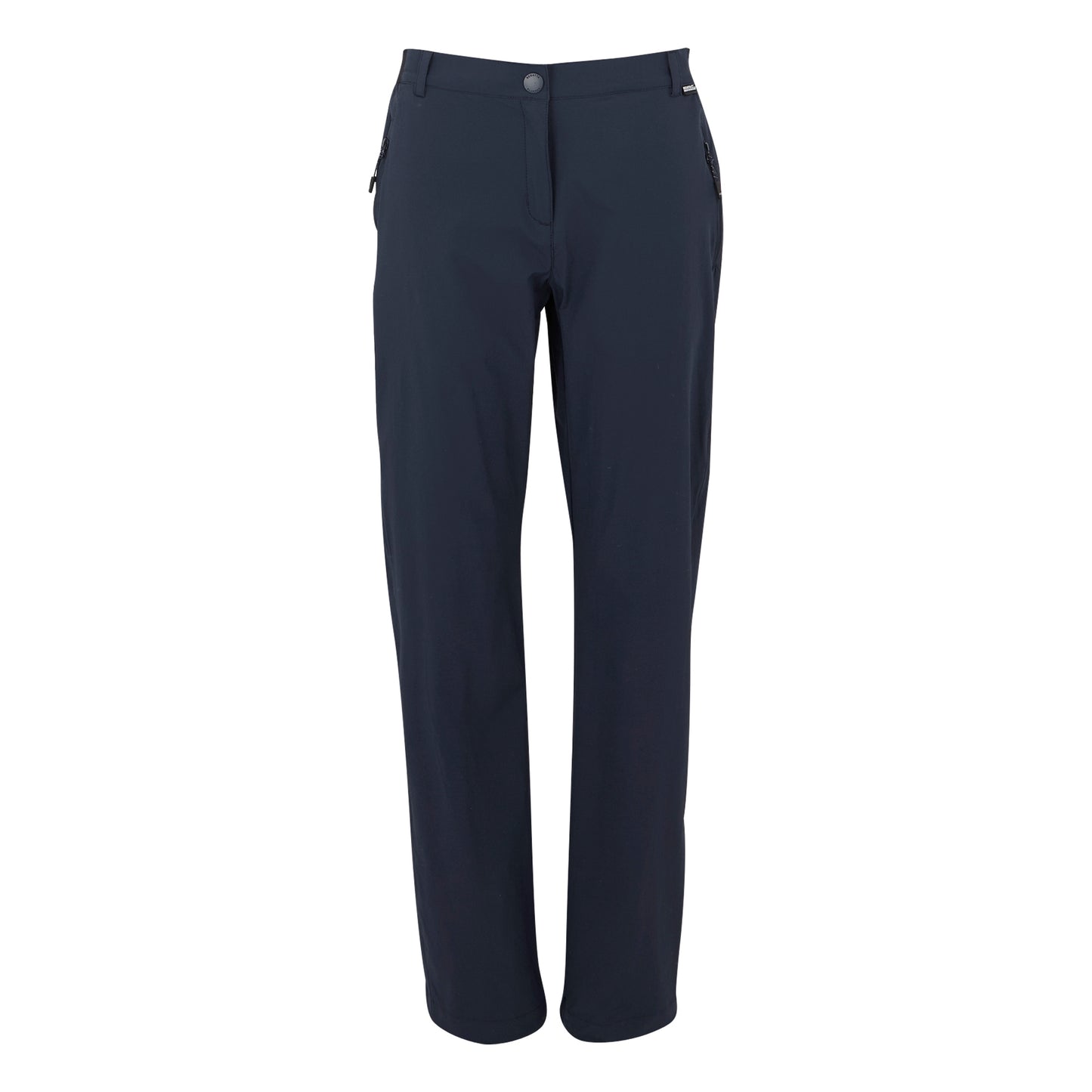 Navy - Front - Regatta Womens-Ladies Travel Light II Packaway Hiking Trousers