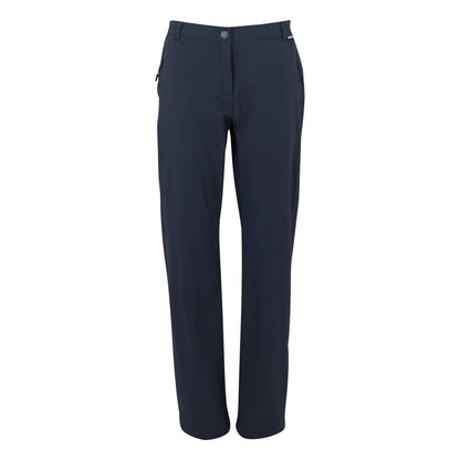 Navy - Front - Regatta Womens-Ladies Travel Light II Packaway Hiking Trousers