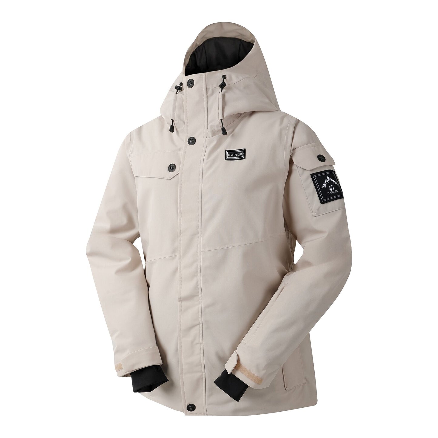 Grey Morn - Side - Dare 2B Womens-Ladies Ski Life Dash Print Ski Jacket
