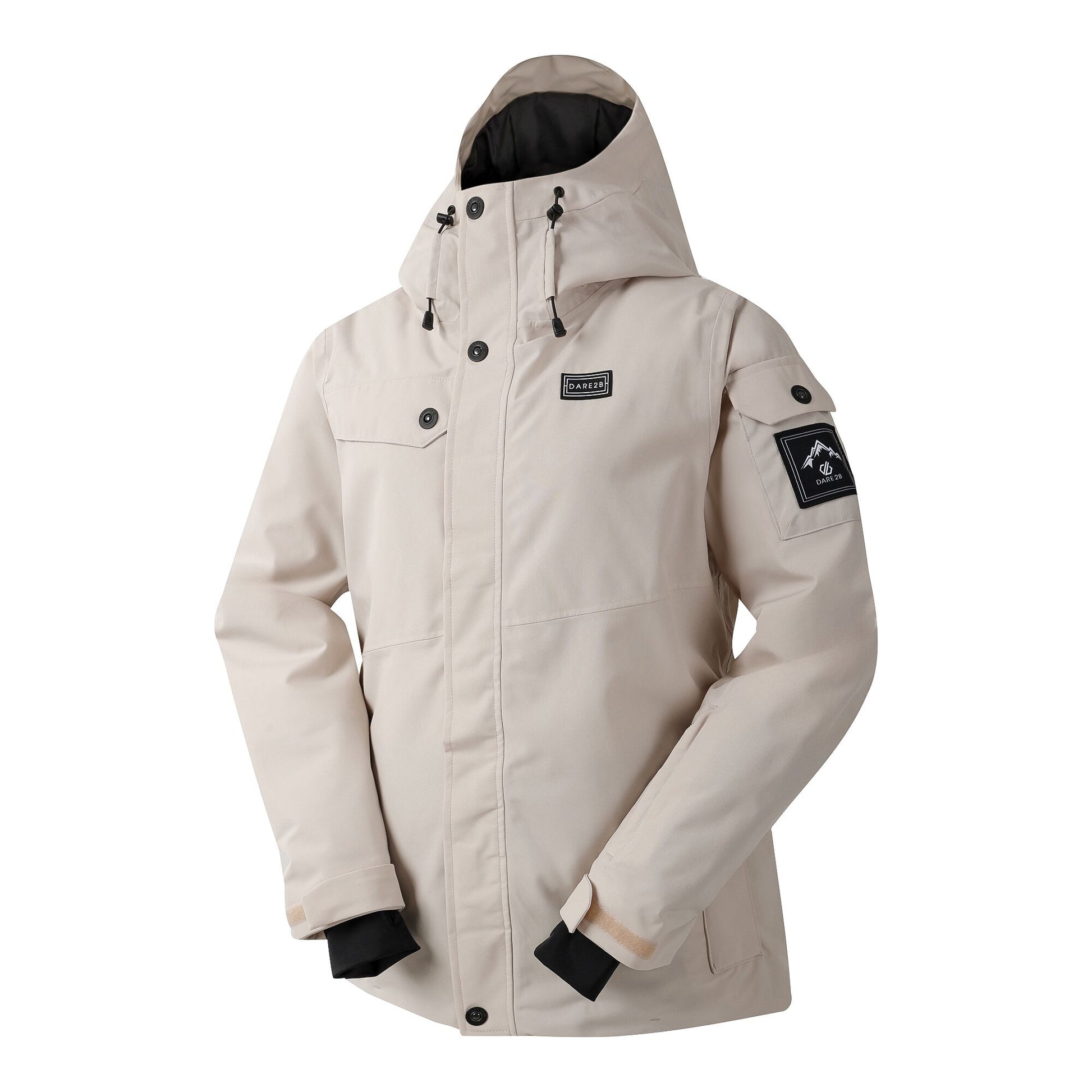Grey Morn - Side - Dare 2B Womens-Ladies Ski Life Dash Print Ski Jacket