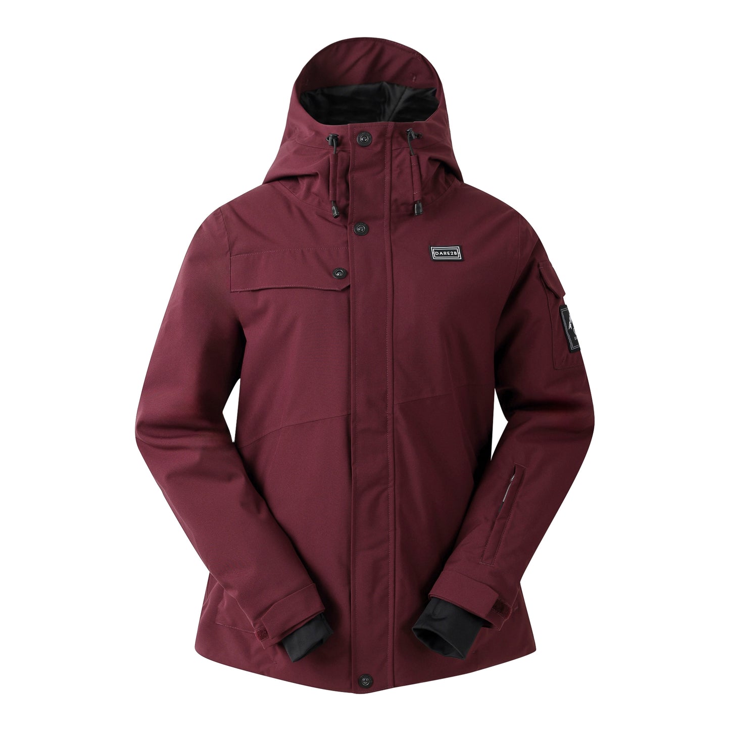 Fig - Front - Dare 2B Womens-Ladies Ski Life Dash Print Ski Jacket