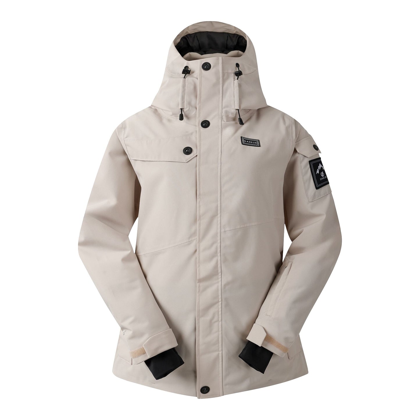 Grey Morn - Front - Dare 2B Womens-Ladies Ski Life Dash Print Ski Jacket
