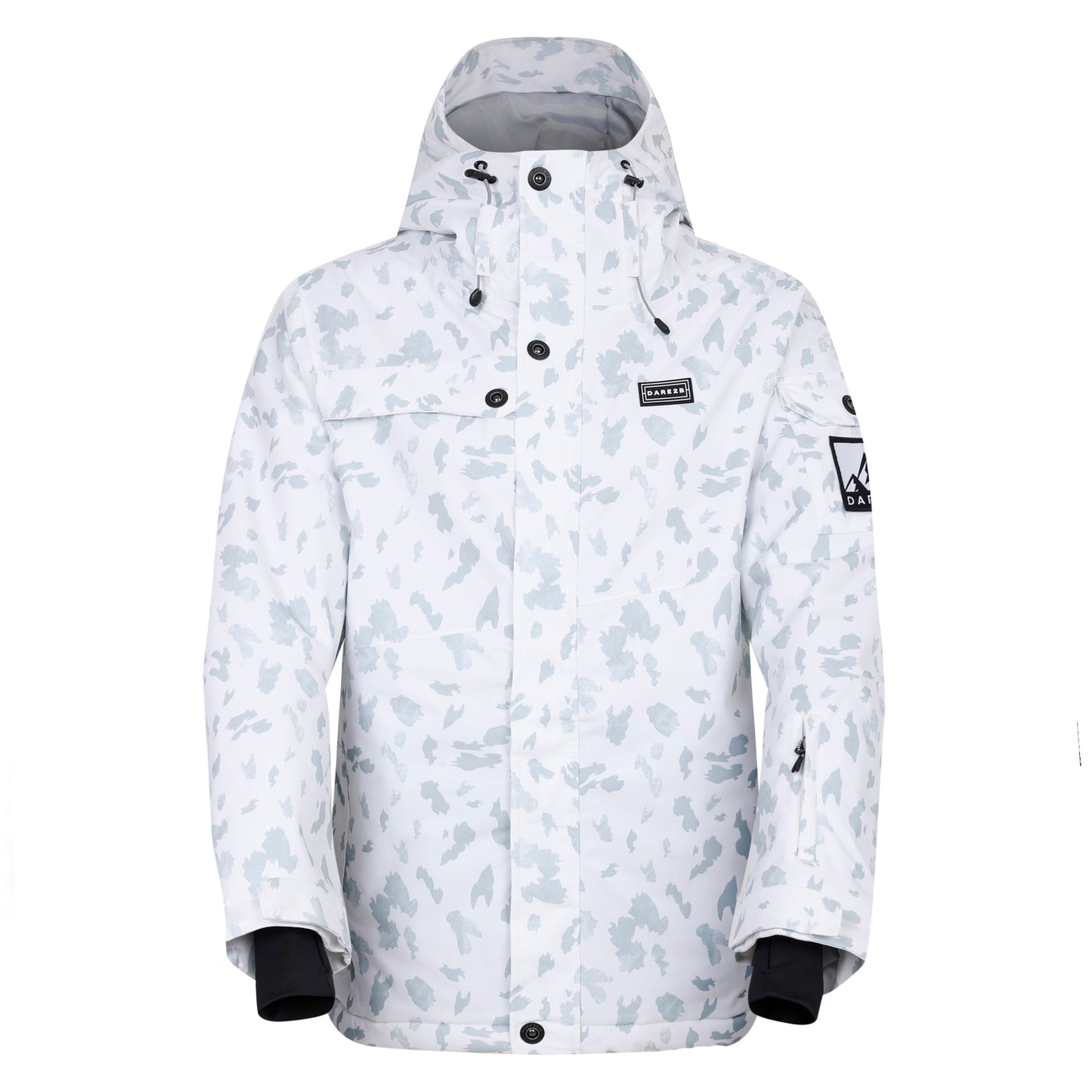 White - Front - Dare 2B Womens-Ladies Ski Life Dash Print Ski Jacket