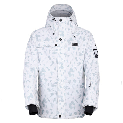 White - Front - Dare 2B Womens-Ladies Ski Life Dash Print Ski Jacket