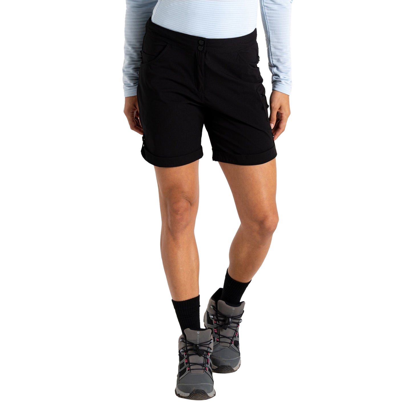 Black - Lifestyle - Dare 2B Womens-Ladies Melodic III Shorts