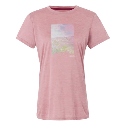 Lilas Marl - Front - Regatta Womens-Ladies Fingal IX Meadow Marl T-Shirt