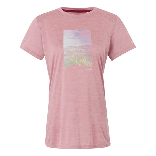 Lilas Marl - Front - Regatta Womens-Ladies Fingal IX Meadow Marl T-Shirt