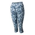 Blue - Side - Regatta Womens-Ladies Influential II Snake Print 3-4 Length Leggings