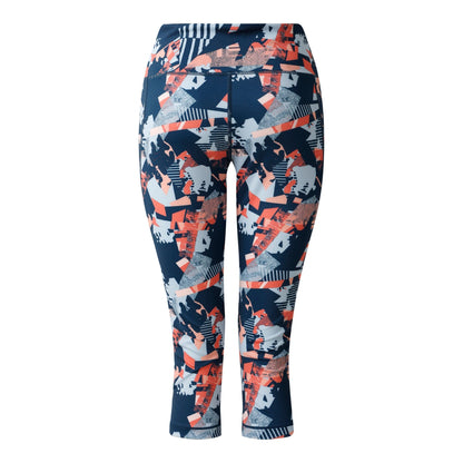 Multicoloured - Back - Regatta Womens-Ladies Influential II Geometric 3-4 Length Leggings