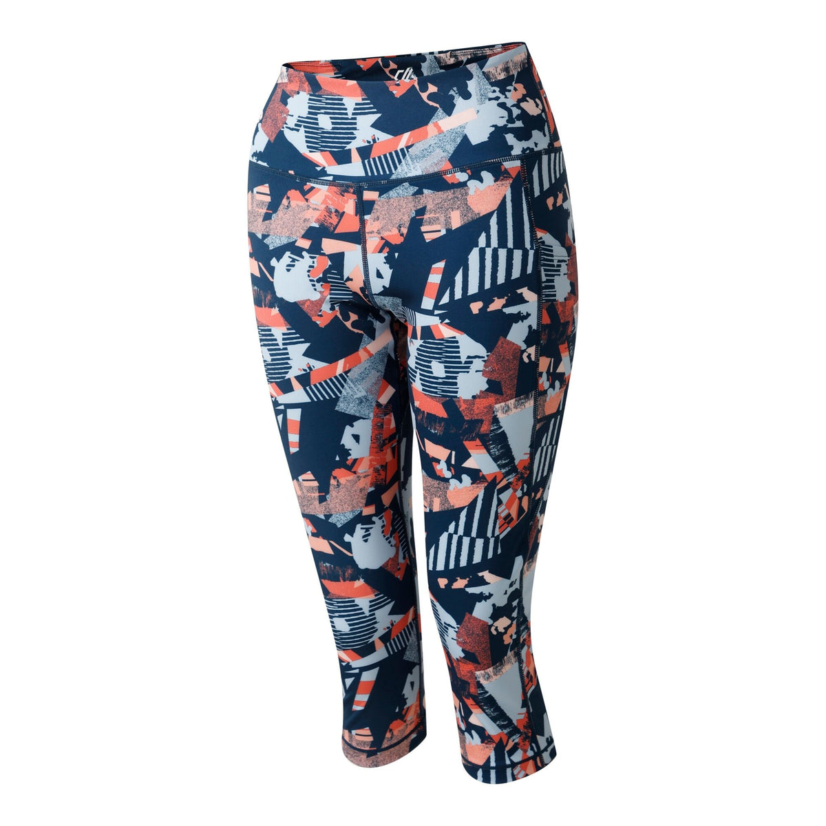 Multicoloured - Side - Regatta Womens-Ladies Influential II Geometric 3-4 Length Leggings