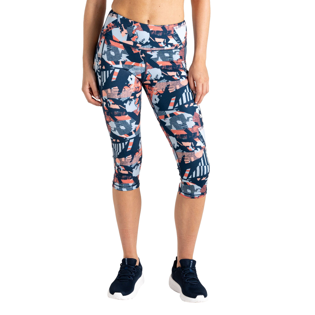 Multicoloured - Lifestyle - Regatta Womens-Ladies Influential II Geometric 3-4 Length Leggings