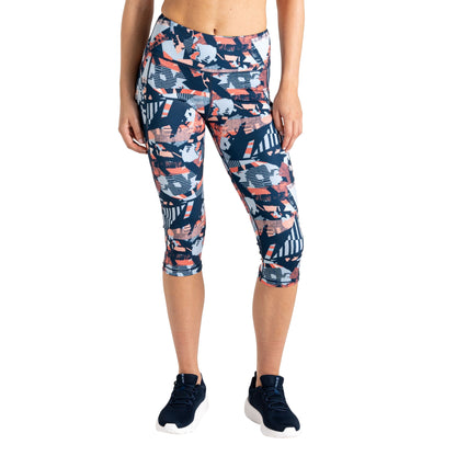 Multicoloured - Lifestyle - Regatta Womens-Ladies Influential II Geometric 3-4 Length Leggings