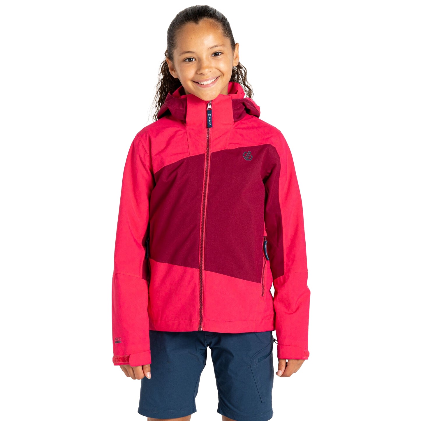 Beetroot - Lifestyle - Regatta Childrens-Kids Explore II Waterproof Jacket