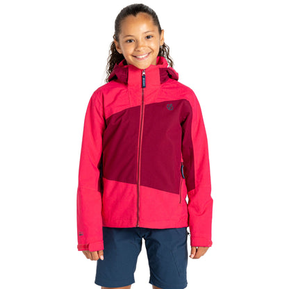 Beetroot - Lifestyle - Regatta Childrens-Kids Explore II Waterproof Jacket