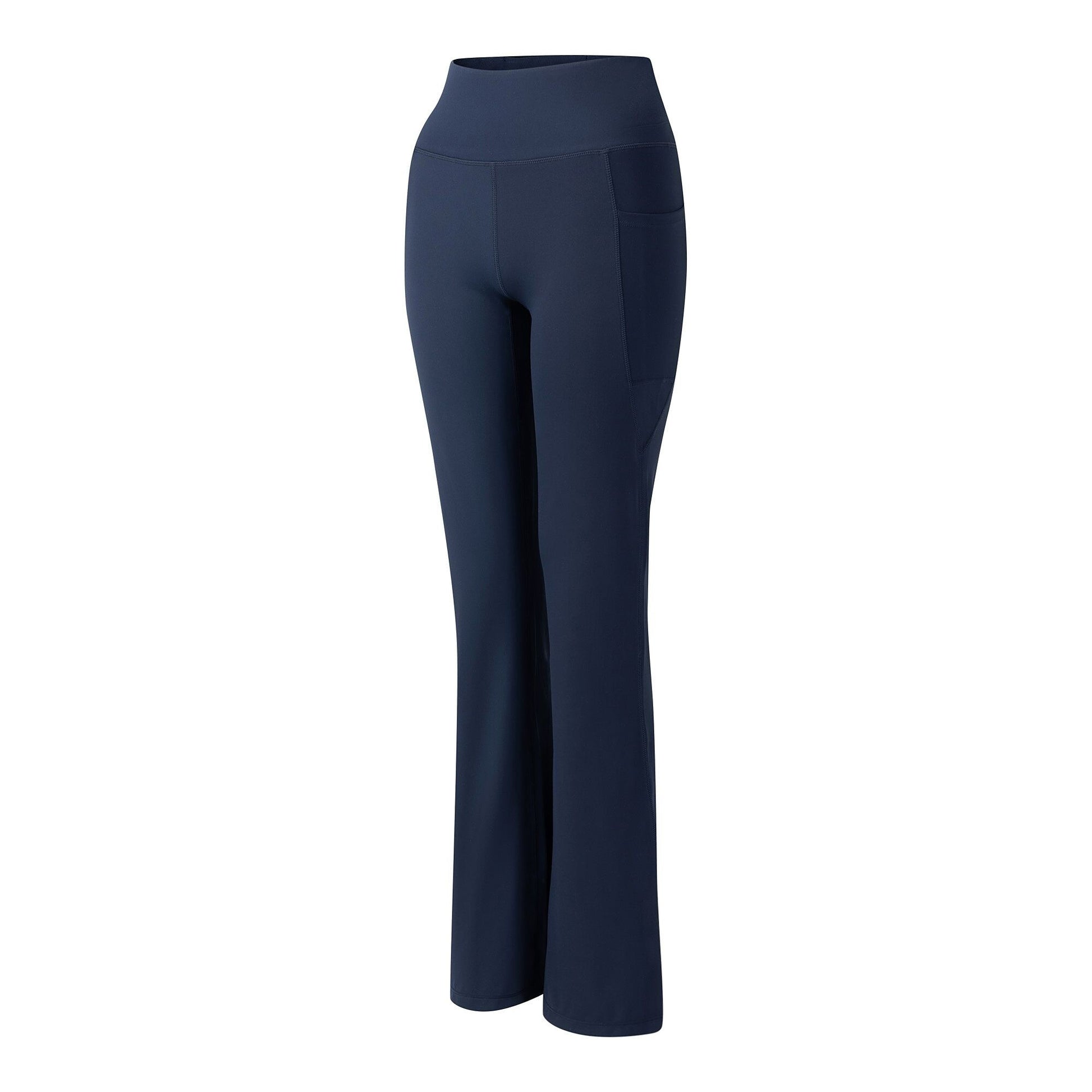 Navy - Side - Dare 2B Womens-Ladies Refresh Flared Leggings