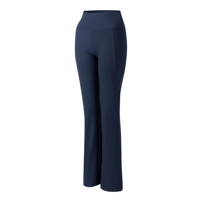 Navy - Side - Dare 2B Womens-Ladies Refresh Flared Leggings