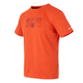 Tangerine Tango - Side - Regatta Mens Fingal IX Topographic T-Shirt