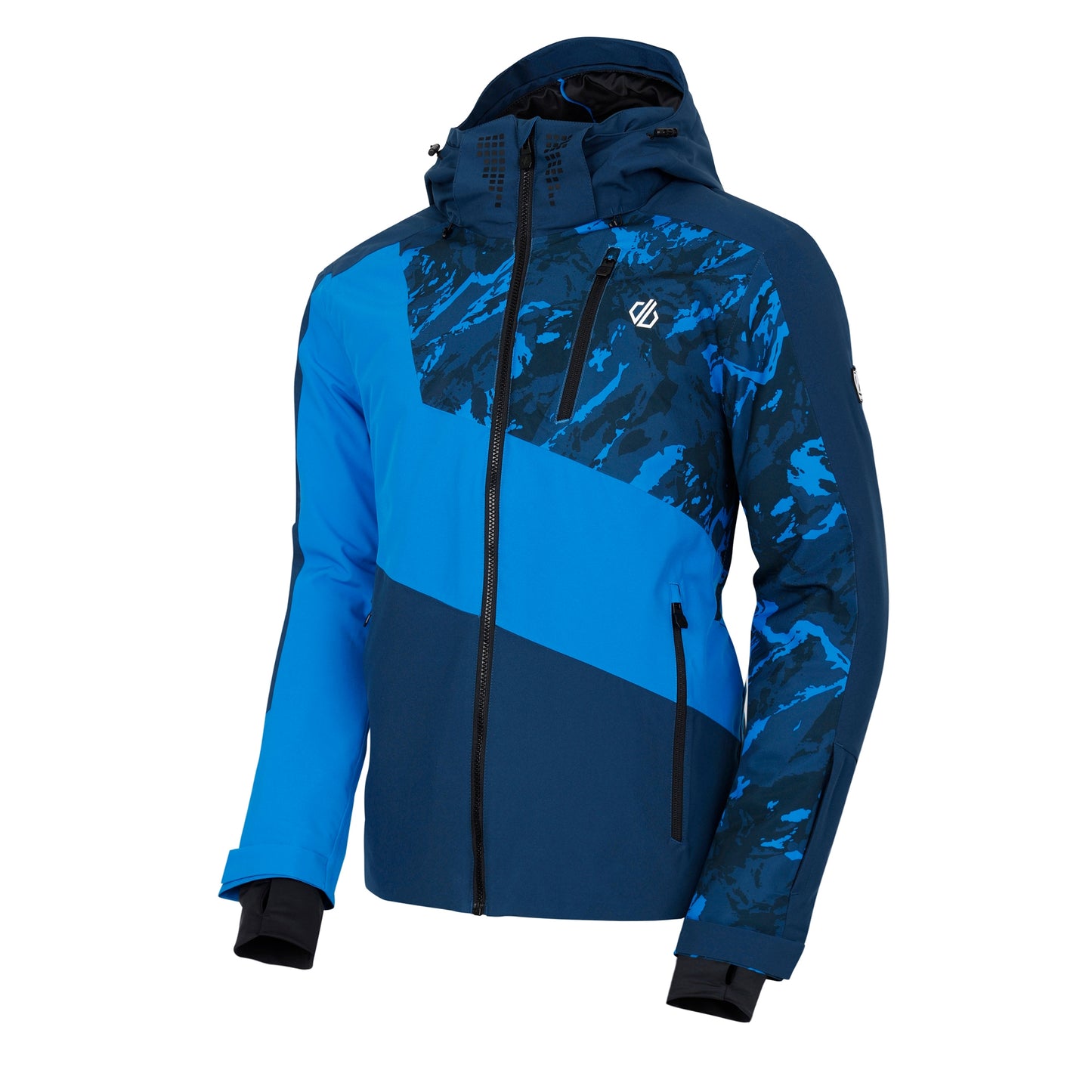 Moonlight Denim-Athletic Blue - Side - Dare 2B Mens Baseplate II Camo Ski Jacket