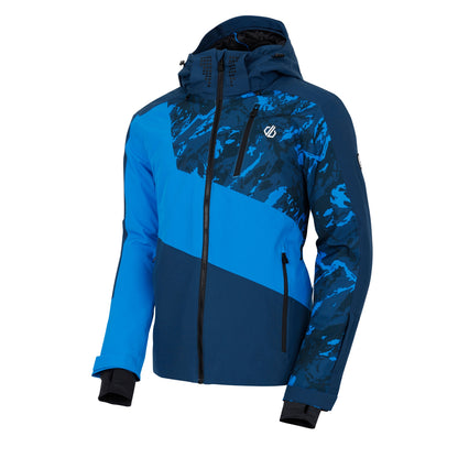 Moonlight Denim-Athletic Blue - Side - Dare 2B Mens Baseplate II Camo Ski Jacket