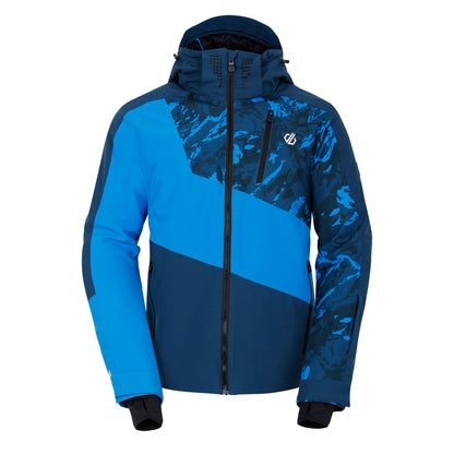 Moonlight Denim-Athletic Blue - Front - Dare 2B Mens Baseplate II Camo Ski Jacket