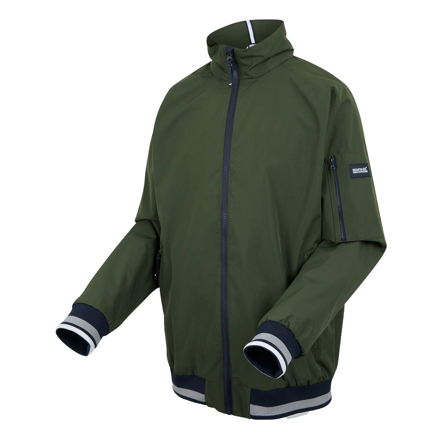 Dark Khaki - Side - Regatta Mens Shorebay III Waterproof Jacket