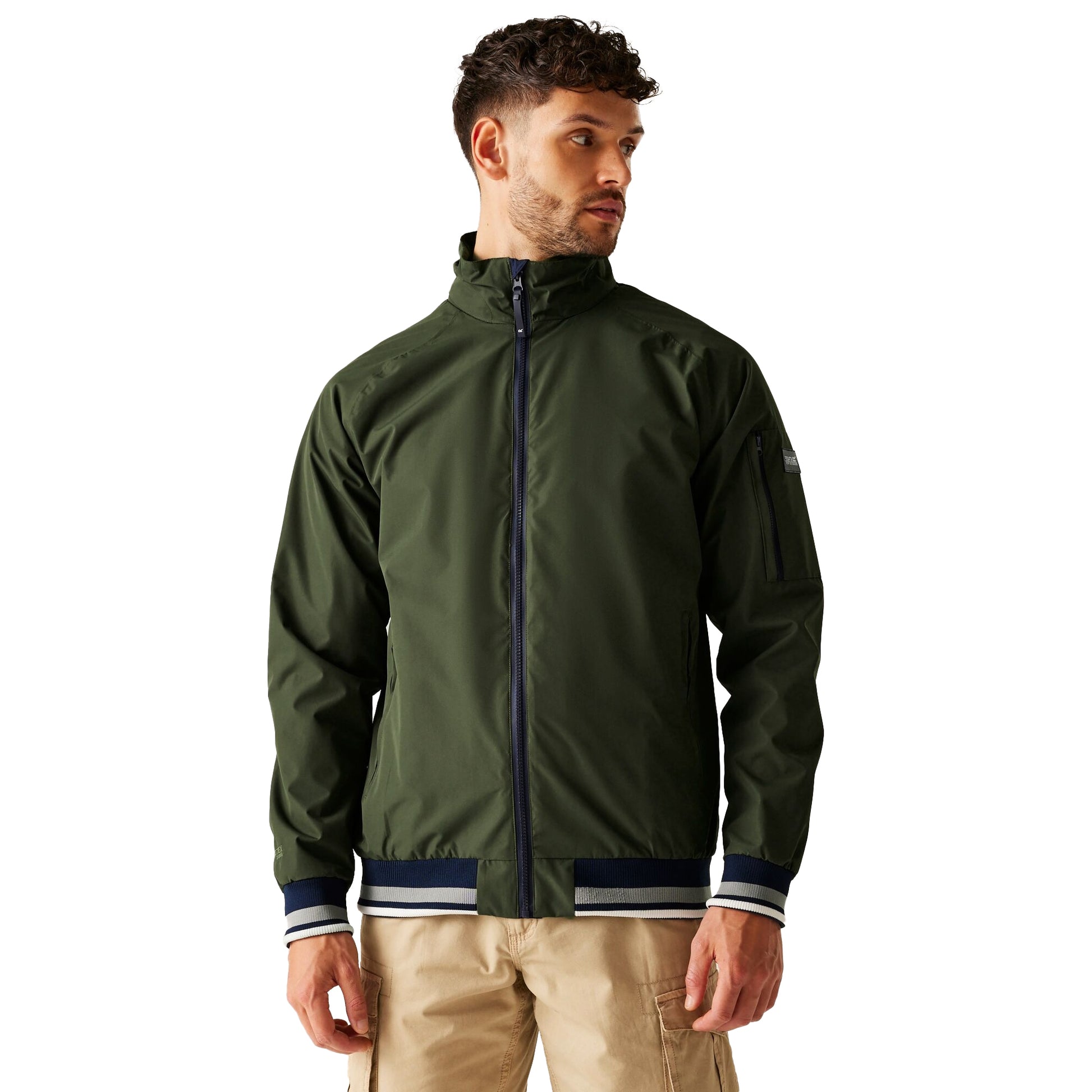 Dark Khaki - Lifestyle - Regatta Mens Shorebay III Waterproof Jacket