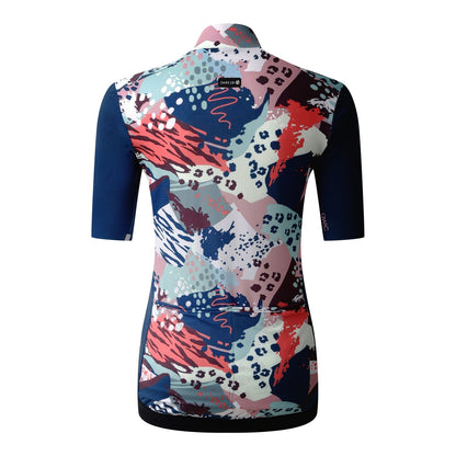 Navy-Multicoloured - Back - Dare 2B Womens-Ladies AEP Stimulus III Animal Print Jersey