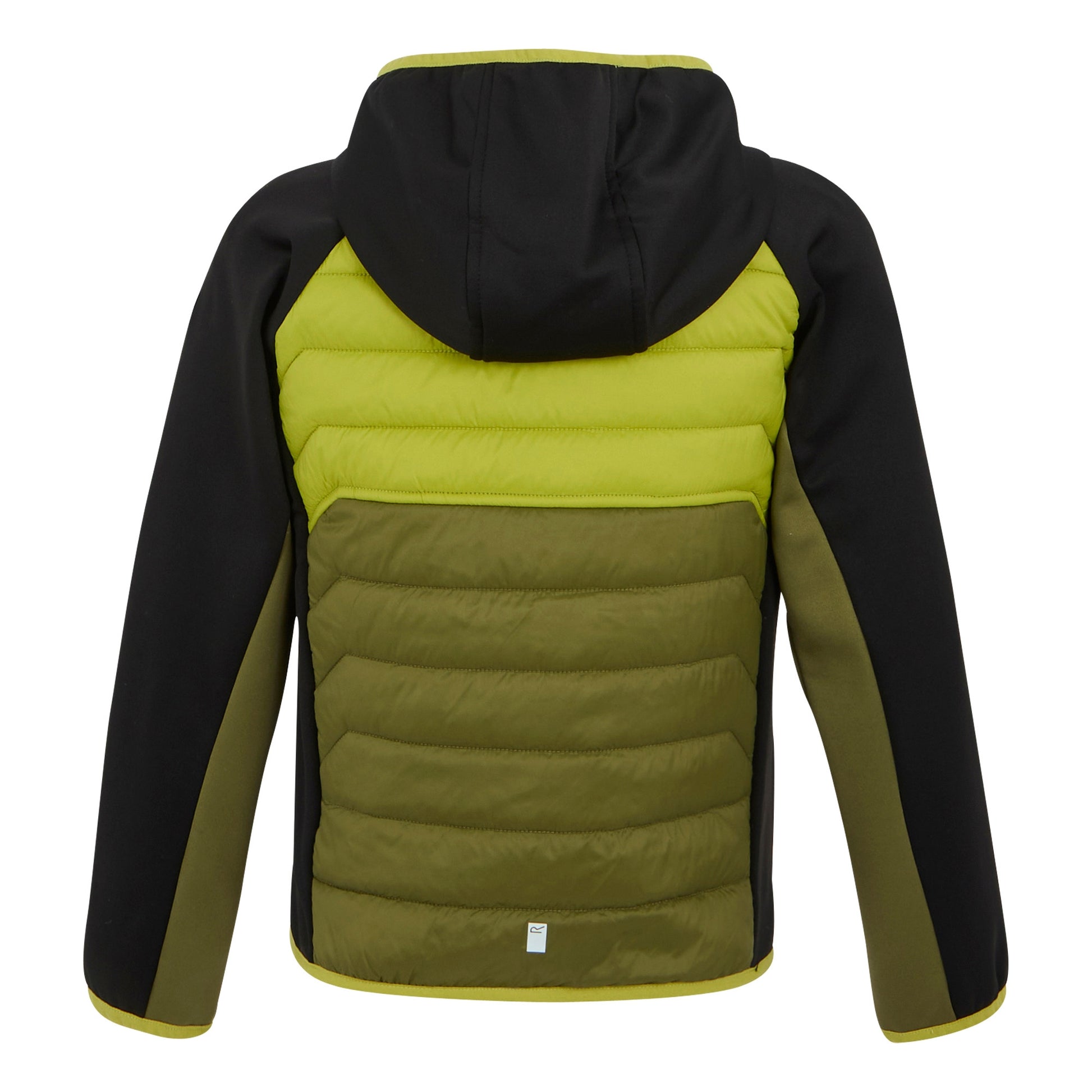 Nephrite Green-Grenoble Green-Black - Back - Regatta Childrens-Kids Kielder IX Hybrid Jacket