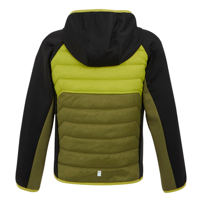 Nephrite Green-Grenoble Green-Black - Back - Regatta Childrens-Kids Kielder IX Hybrid Jacket