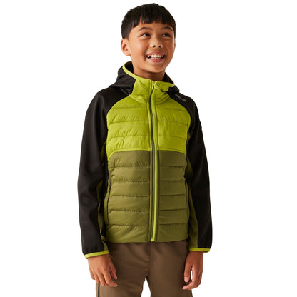 Nephrite Green-Grenoble Green-Black - Lifestyle - Regatta Childrens-Kids Kielder IX Hybrid Jacket