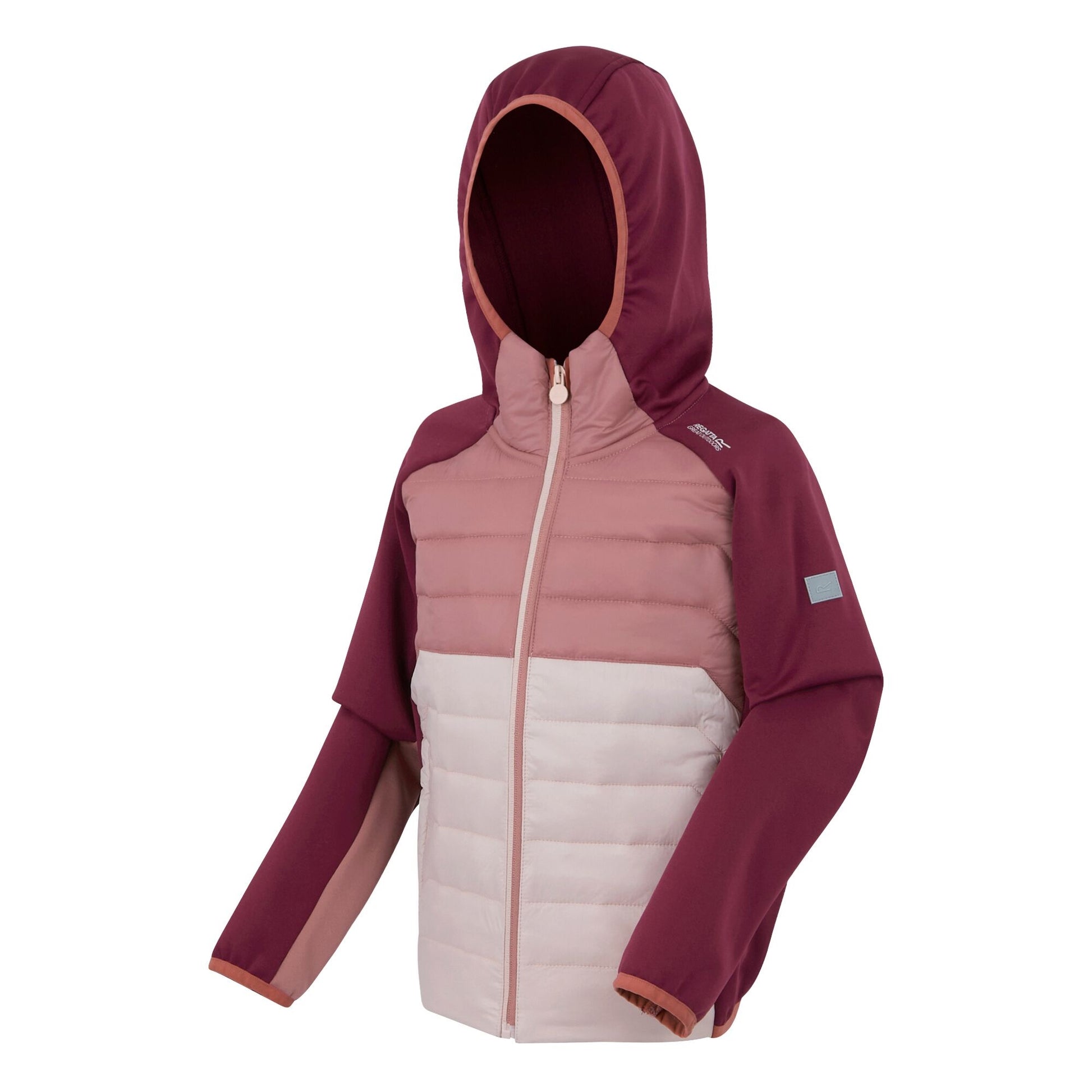 Dark Pimento-Dusty Rose-Lotus - Side - Regatta Childrens-Kids Kielder IX Hybrid Jacket