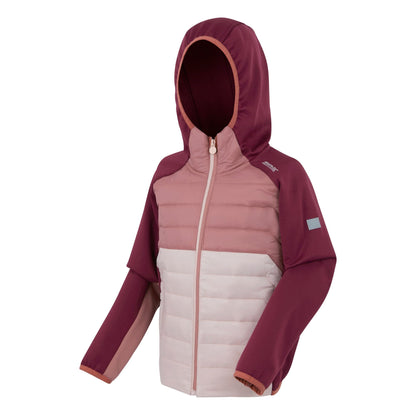 Dark Pimento-Dusty Rose-Lotus - Side - Regatta Childrens-Kids Kielder IX Hybrid Jacket