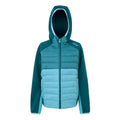 Moroccan Blue-Storm Blue-Nordic Blue - Front - Regatta Childrens-Kids Kielder IX Hybrid Jacket